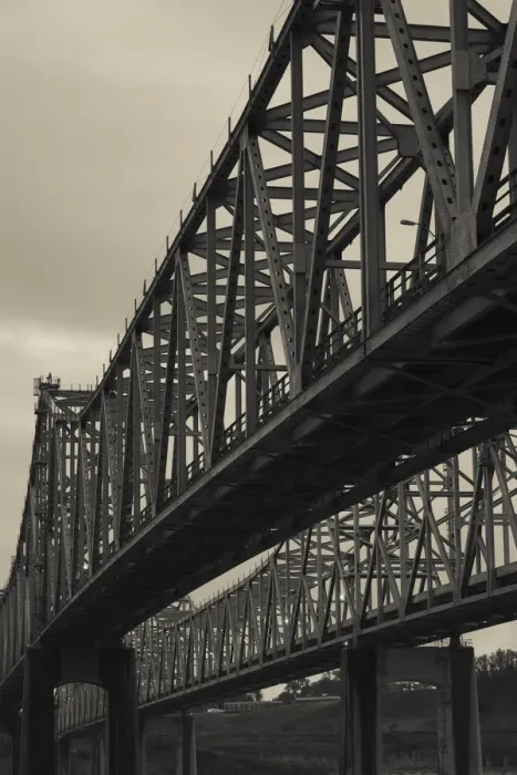 Framed Print : USA, Mississippi, Natchez, Rt. 65 and 84 bridges over Mississippi River Framed Print : USA, Mississippi, Natchez, Rt. 65 and 84 bridges over Mississippi River