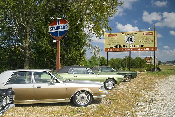USA, Missouri, Route 66, Rolla, Route 66 Motors and Nostalgia Giftshop