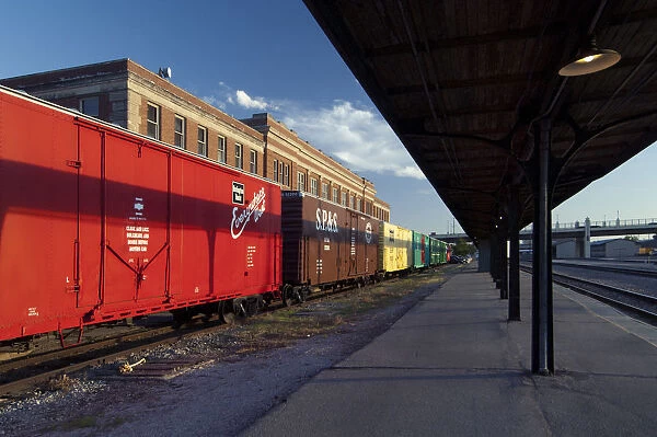 USA, Nebraska, Lincoln, Haymarket Square, Union Pacific Railroad, Historic District