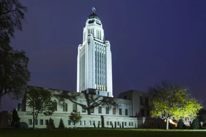 Framed Print : USA, Nebraska, Lincoln, Nebraska State Capitol