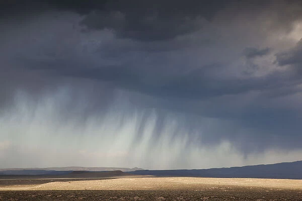USA, Nevada, Great Basin, Beatty, desert storm off Rt. 95