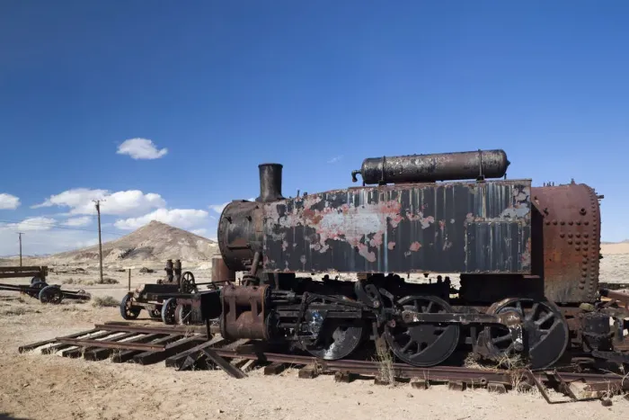 Framed Print : USA, Nevada, Great Basin, Goldfield, old locomotive Framed Print : USA, Nevada, Great Basin, Goldfield, old locomotive
