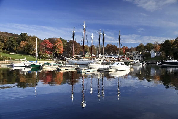 USA, New England, Maine, Camden Harbour