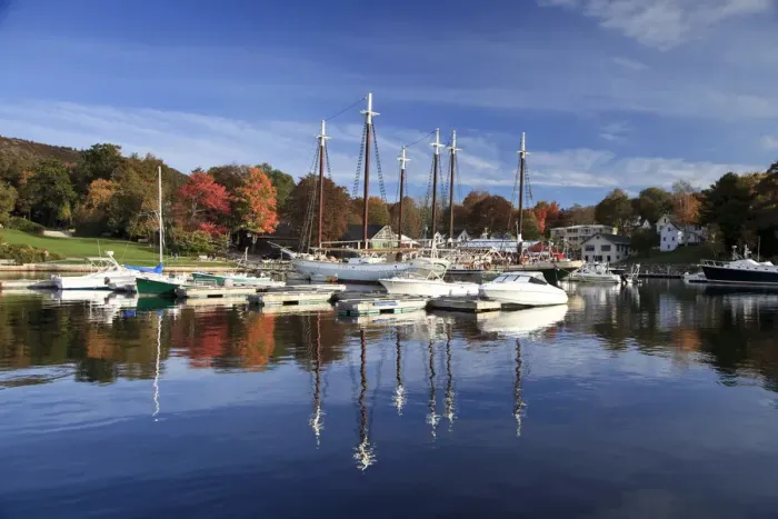 Framed Print : USA, New England, Maine, Camden Harbour Framed Print : USA, New England, Maine, Camden Harbour