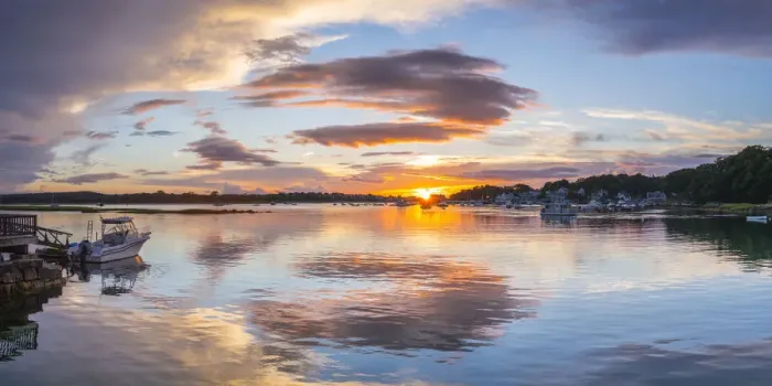 Framed Print : USA, New England, Massachusetts, Cape Ann, Gloucester, Annisquam River sunset Framed Print : USA, New England, Massachusetts, Cape Ann, Gloucester, Annisquam River sunset