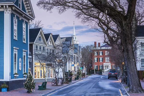 USA, New England, Massachusetts, Nantucket Island, Nantucket Town, Centre Street