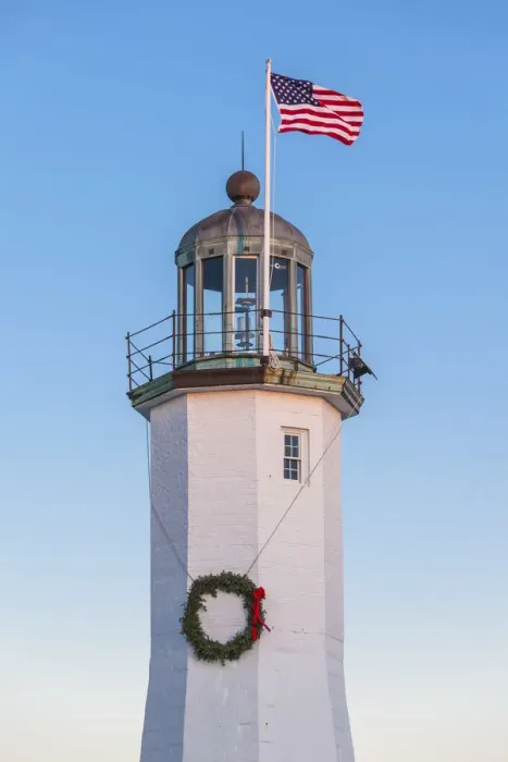 Framed Print : USA, New England, Massachusetts, Scituate, Scituate Lighthouse, dusk Framed Print : USA, New England, Massachusetts, Scituate, Scituate Lighthouse, dusk
