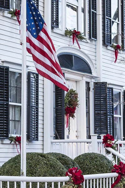 USA, New England, Massachusetts, Nantucket Island, Nantucket Town, Main Street, historic