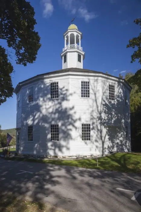 Framed Print : USA, New England, Vermont, Richmond, The Old Round Church, exterior Framed Print : USA, New England, Vermont, Richmond, The Old Round Church, exterior