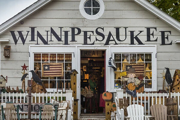 USA, New Hampshire, Lake Winnipesaukee Region, Moultonborough, antique shop