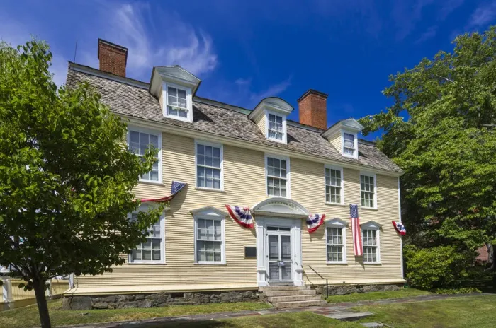 Framed Print : USA, New Hampshire, Portsmouth, John Paul Jones House, one time home of naval hero