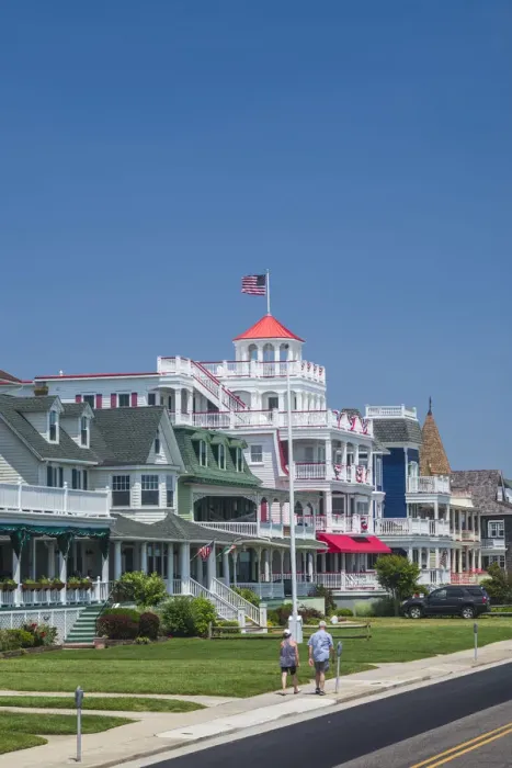 Framed Print : USA, New Jersey, Cape May, Victorian houses along Beach Avenue Framed Print : USA, New Jersey, Cape May, Victorian houses along Beach Avenue