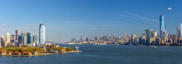 Framed Print : USA, New Jersey, Jersey City, Paulus Hook and New York, Manhattan Skyline Framed Print : USA, New Jersey, Jersey City, Paulus Hook and New York, Manhattan Skyline