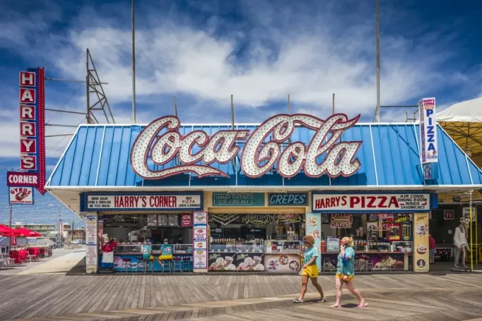 Framed Print : USA, New Jersey, The Jersey Shore, Wildwoods, Wildwoods Beach Boardwalk Framed Print : USA, New Jersey, The Jersey Shore, Wildwoods, Wildwoods Beach Boardwalk