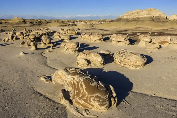 Framed Print : USA, New Mexico, Bisti Wilderness area, Bisti badlands, Cracked Eggs Framed Print : USA, New Mexico, Bisti Wilderness area, Bisti badlands, Cracked Eggs