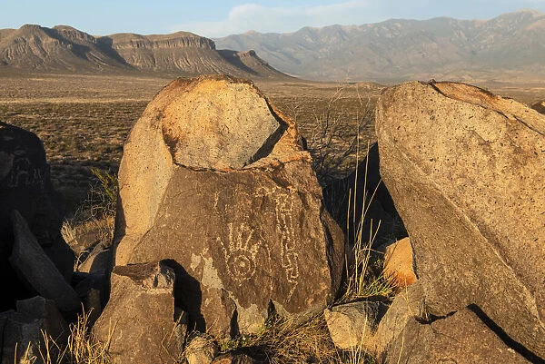 USA, New Mexico, Three Rivers Petroglyph Site, BLM