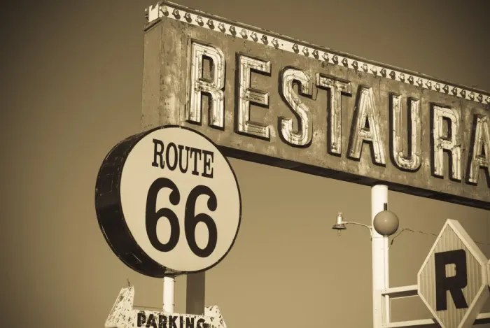 Framed Print : USA, New Mexico, Route 66, Santa Rosa, The Route 66 Restaurant Framed Print : USA, New Mexico, Route 66, Santa Rosa, The Route 66 Restaurant