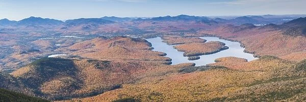 USA, New York, Adirondack Mountains, Wilmington, Whiteface Mountain, view towards Lake Placid