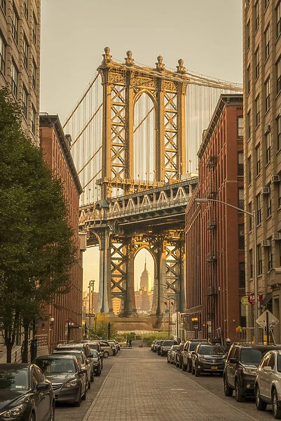 USA, New York, Brooklyn, Dumbo, Manhattan Bridge