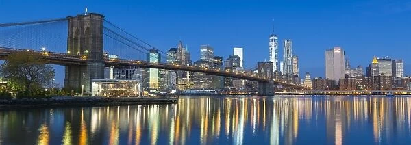 USA, New York City, Downtown Financial district of Manhattan, One World Trade Center