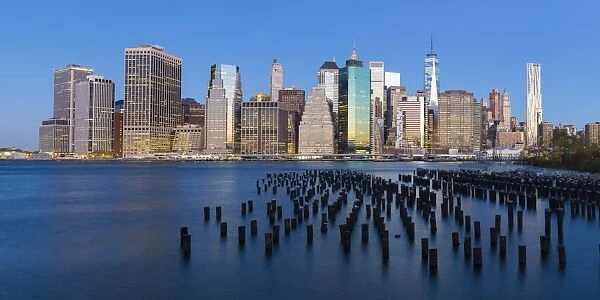 USA, New York City, Downtown Financial district of Manhattan, One World Trade Center