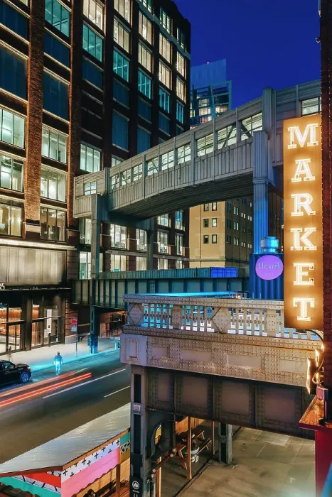 Framed Print : USA, New York City, elevated view of the Chelsea Market from the High Line between Chelsea and Hudson Yards Framed Print : USA, New York City, elevated view of the Chelsea Market from the High Line between Chelsea and Hudson Yards