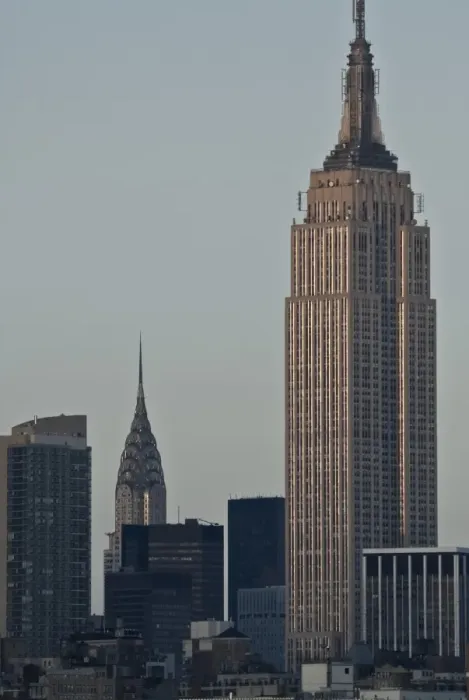 Framed Print : USA, New York City, Empire State Building & Chrysler Building