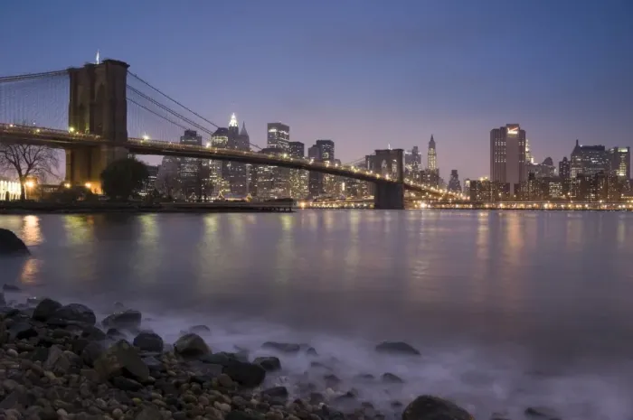 Framed Print : USA, New York City, Lower Manhattan and Brooklyn Bridge Framed Print : USA, New York City, Lower Manhattan and Brooklyn Bridge