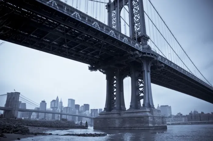 Framed Print : USA, New York City, Manhattan Bridge and Brooklyn Bridge Framed Print : USA, New York City, Manhattan Bridge and Brooklyn Bridge