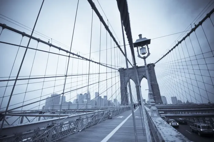 Framed Print : USA, New York City, Manhattan & Brooklyn Bridge Framed Print : USA, New York City, Manhattan & Brooklyn Bridge