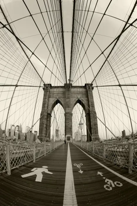 Framed Print : USA, New York City, Manhattan, Brooklyn Bridge at dawn Framed Print : USA, New York City, Manhattan, Brooklyn Bridge at dawn
