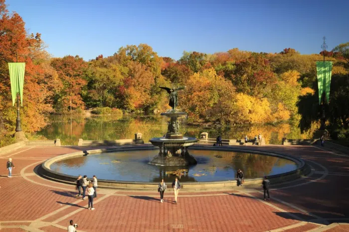 Framed Print : USA, New York City, Manhattan, Central Park, Bethesda Fountain
