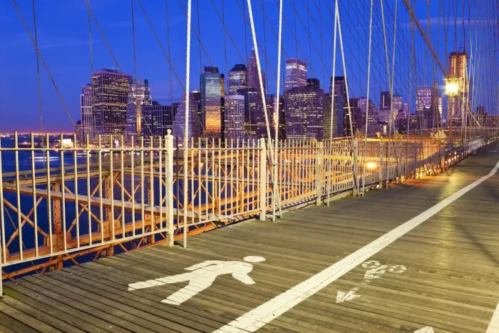 Framed Print : USA, New York City, Manhattan, Downtown Financial District City from the Brooklyn Framed Print : USA, New York City, Manhattan, Downtown Financial District City from the Brooklyn
