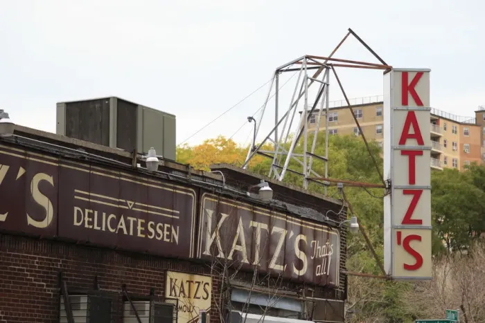 Framed Print : USA, New York City, Manhattan, Lower East Side, Katz Deli