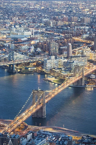 Usa, New York City, Manhattan, Lower Manhatta, World Trade Center, View from WTC1