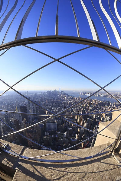 Usa, New York City, Manhattan, Midtown, Empire State Building Observatory