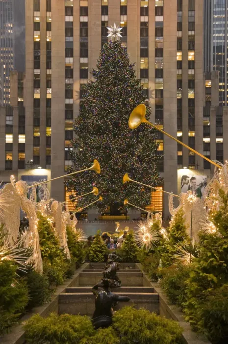 Framed Print : USA, New York City, Manhattan Rockefeller Plaza Christmas Decorations and Tree Framed Print : USA, New York City, Manhattan Rockefeller Plaza Christmas Decorations and Tree