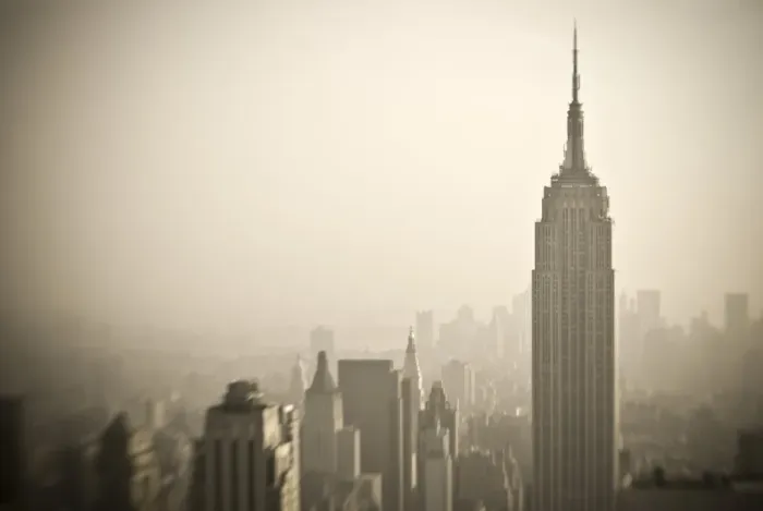 Framed Print : USA, New York City, Manhattan Skyline including Empire State Building Framed Print : USA, New York City, Manhattan Skyline including Empire State Building