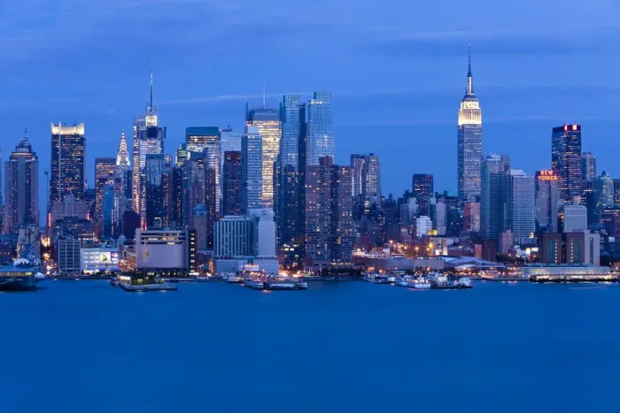 Framed Print : USA, New York City, Midtown Manhattan Skyline Across Hudson River Framed Print : USA, New York City, Midtown Manhattan Skyline Across Hudson River