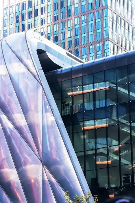 Framed Print : USA, New York City, detail of the Shed Building in Hudson Yards in New York