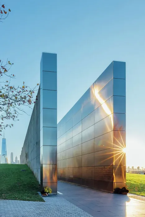 Framed Print : USA, New York City, Empty skies 9 / 11 memorial in Liberty state park with the Liberty Tower and the World Trade Center Framed Print : USA, New York City, Empty skies 9 / 11 memorial in Liberty state park with the Liberty Tower and the World Trade Center