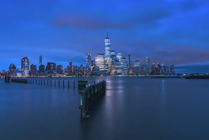 Framed Print : USA, New York City, USA, Manhattan, Lower Manhattan and World Trade Center, Freedom Tower across Hudson River from Jersey City Framed Print : USA, New York City, USA, Manhattan, Lower Manhattan and World Trade Center, Freedom Tower across Hudson River from Jersey City