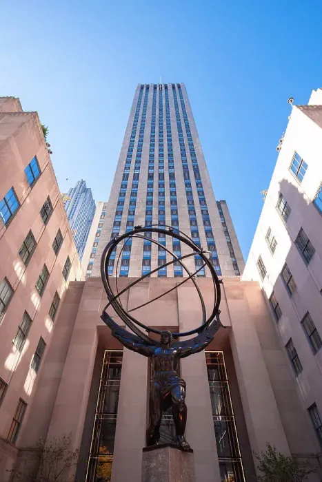 Framed Print : USA, New York City, View of the Atlas Statue near Rockefeller Center Framed Print : USA, New York City, View of the Atlas Statue near Rockefeller Center