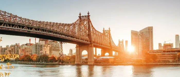 Framed Print : USA, New York City, view of the Queensboro bridge and the Roosevelt island Framed Print : USA, New York City, view of the Queensboro bridge and the Roosevelt island