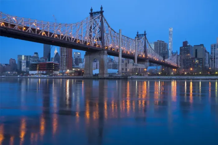 Framed Print : USA, New York, Long Island City, Queens, Queensboro Bridge
