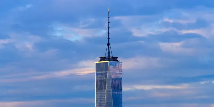 Framed Print : USA, New York, Lower Manhattan, Freedom Tower
