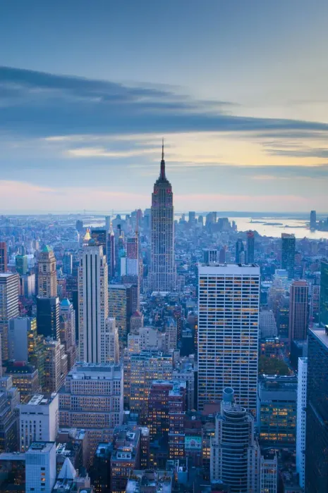 Framed Print : USA, New York, Manhattan, Empire State Building and Midtown from Top of the Rock Framed Print : USA, New York, Manhattan, Empire State Building and Midtown from Top of the Rock
