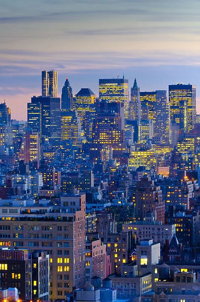 USA, New York, Manhattan, looking over lower Midtown towards Downtown