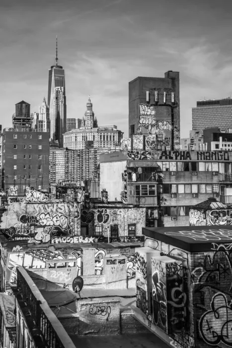 Framed Print : USA, New York, Manhattan, Lower Manhattan, Chinatown, Freedom Tower or One World