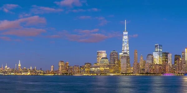USA, New York, Manhattan, Lower Manhattan and World Trade Center, Freedom Tower